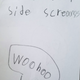 The left side screams, “Woohoo”.
